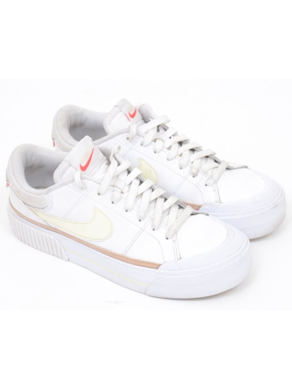 Nike Court Legacy Lift White Coconut Milk Women's Size 9 Platform DM7590-106 - Picture 2 of 9